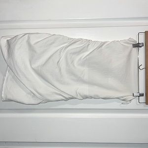 White Zara mini white strapless dress